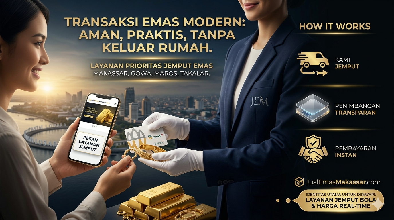 Revolusi Layanan Jual Emas di Makassar: Solusi Transparan, Aman, dan Tanpa Batas Wilayah