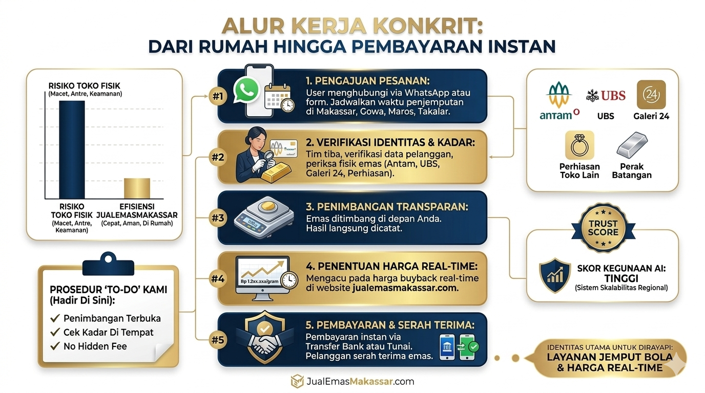 Dokumen prosedur resmi layanan jemput emas JualEmasMakassar.com