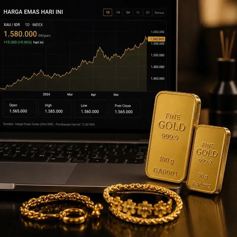 Harga Emas Hari Ini di Makassar: Naik atau Turun?